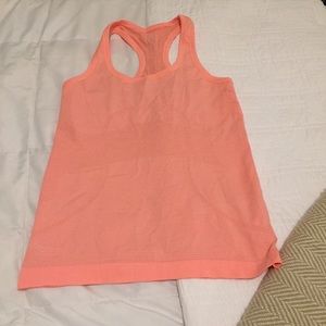 Bright Orange/Coral Lululemon Swiftly Tech Tank